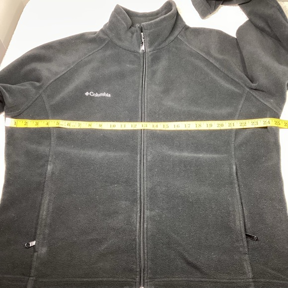 Columbia Fleece Jacket Women’s Size 1X Black Full Zip Pockets Soft Warm - Picture 5 of 9